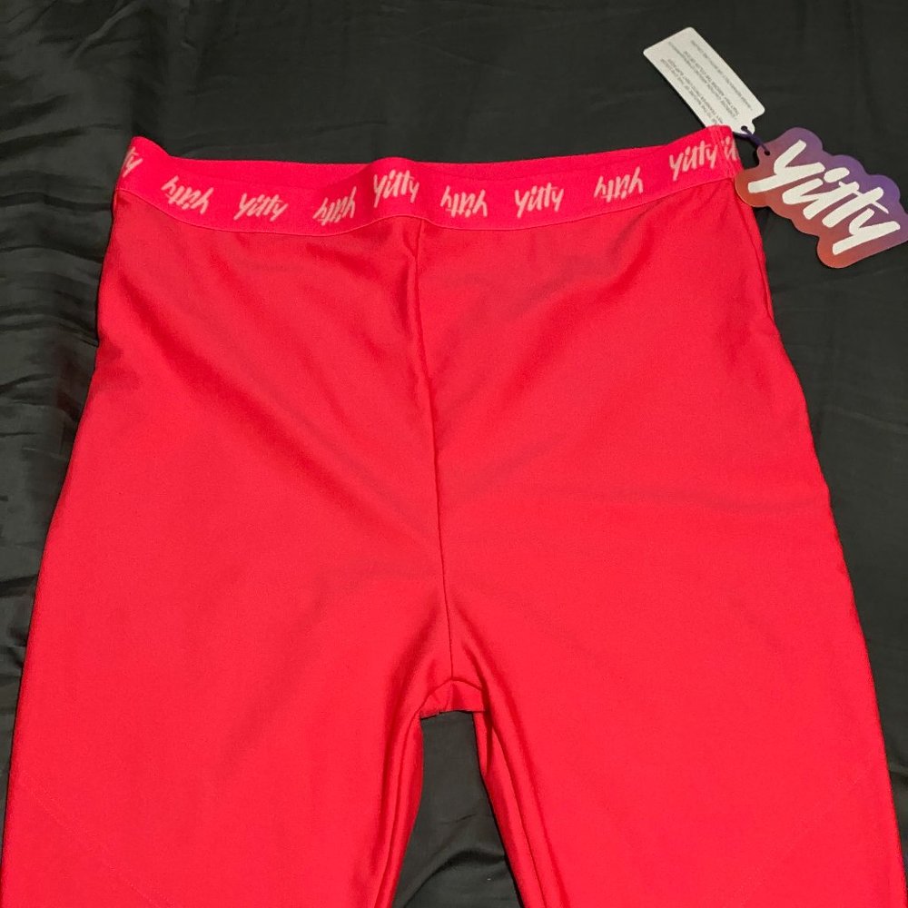 Yitty Major Label High Waist Leggings [Neon Pussy Pink]
